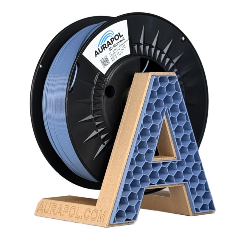 AURAPOL PET-G Recycled Filament Stonewashed Blue 1 kg 1,75 mm