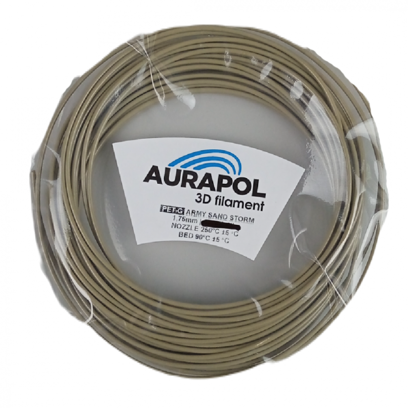 AURAPOL Przykładowy filament PET-G 3D Sand Storm 1,75mm
