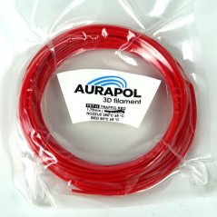 AURAPOL Przykładowy filament PET-G 3D Traffic Red 1,75mm