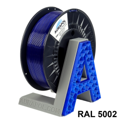 AURAPOL PET-G Filament Ultramarine Blue Transparent 1 kg 1,75 mm