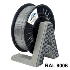 AURAPOL PET-G Filament Silver 1 kg 1,75 mm