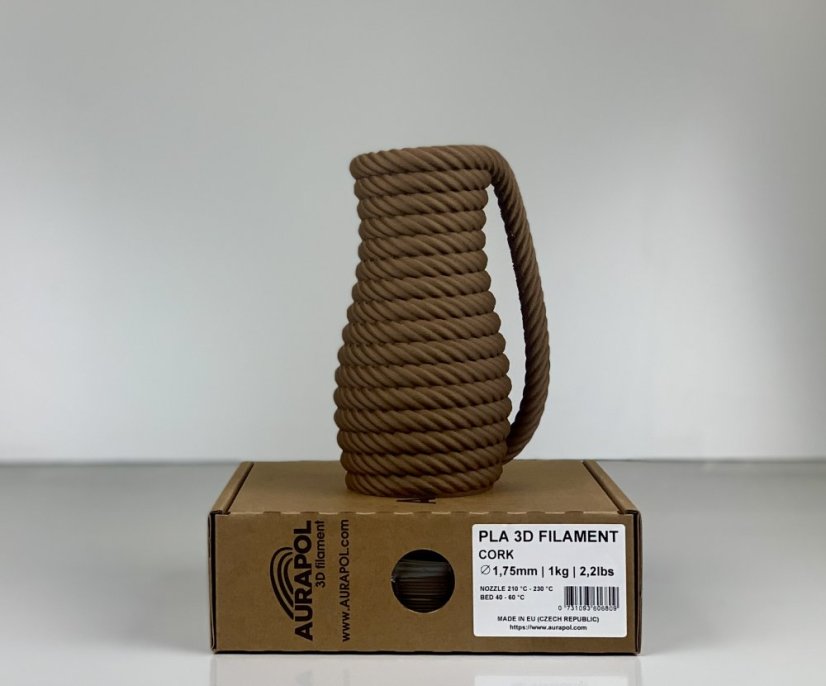 AURAPOL PLA 3D Filament WOOD CORK 850 g 1,75 mm
