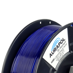 AURAPOL PET-G Filament Ultramarine Blue Transparent 1 kg 1,75 mm