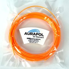AURAPOL Przykładowy filament PET-G 3D Bright Orange 1,75mm