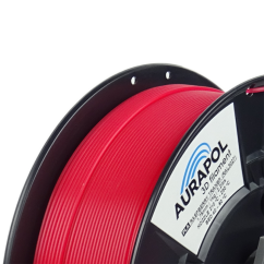 AURAPOL PLA 3D Filament Raspberry partially transparent 1 kg 1.75 mm