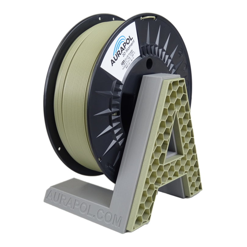 AURAPOL PLA 3D Filament Olive Powder 1 kg 1,75 mm