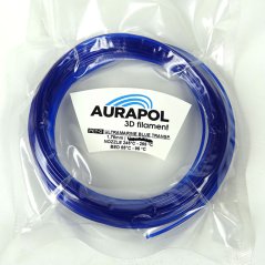AURAPOL Przykładowy filament PET-G 3D Ultramarine Blue Transparent 1,75mm