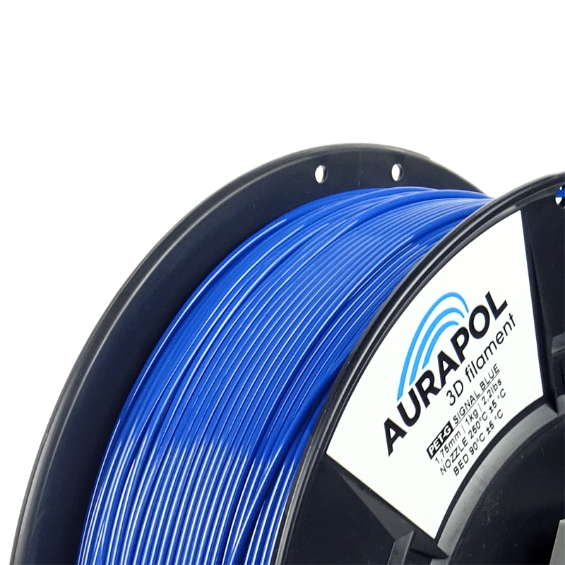 AURAPOL PET-G Filament Signal Blue 1 kg 1,75 mm