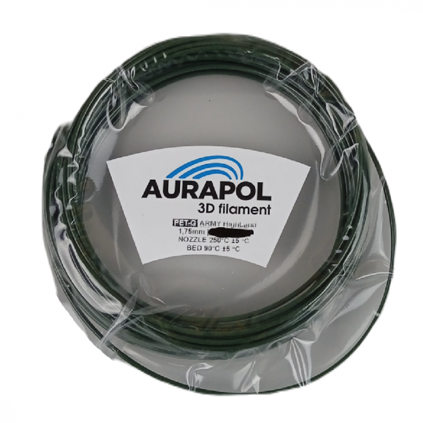 AURAPOL Przykładowy filament PET-G 3D Highland green 1,75mm