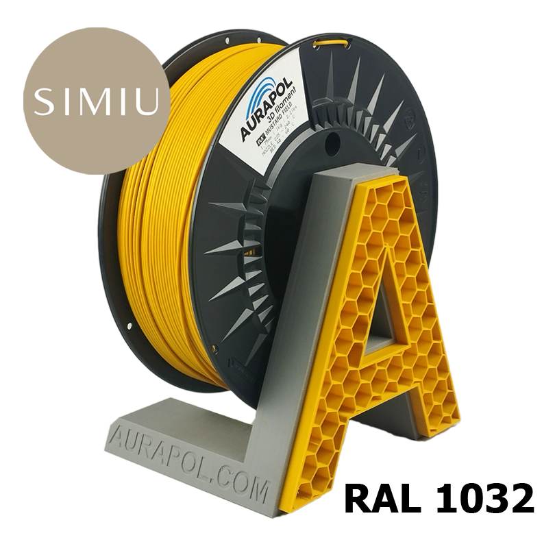AURAPOL PLA 3D Filament Mustard Field 1 kg 1,75 mm