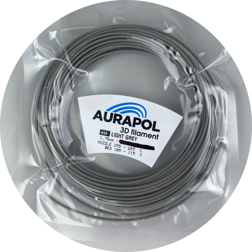 AURAPOL Sample ASA 3D Light grey 1,75m