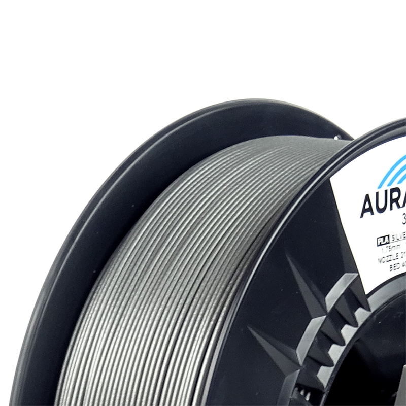 AURAPOL PLA 3D Filament Silver 1 kg 1,75 mm