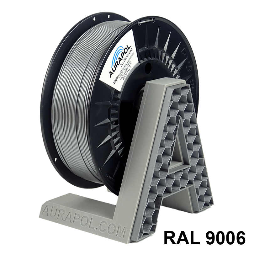 AURAPOL PET-G Filament Silver 1 kg 1,75 mm