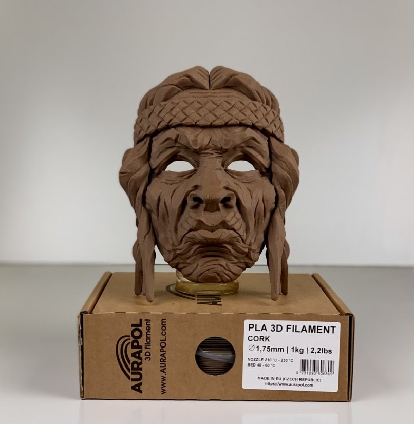 AURAPOL PLA 3D Filament WOOD CORK 850 g 1,75 mm