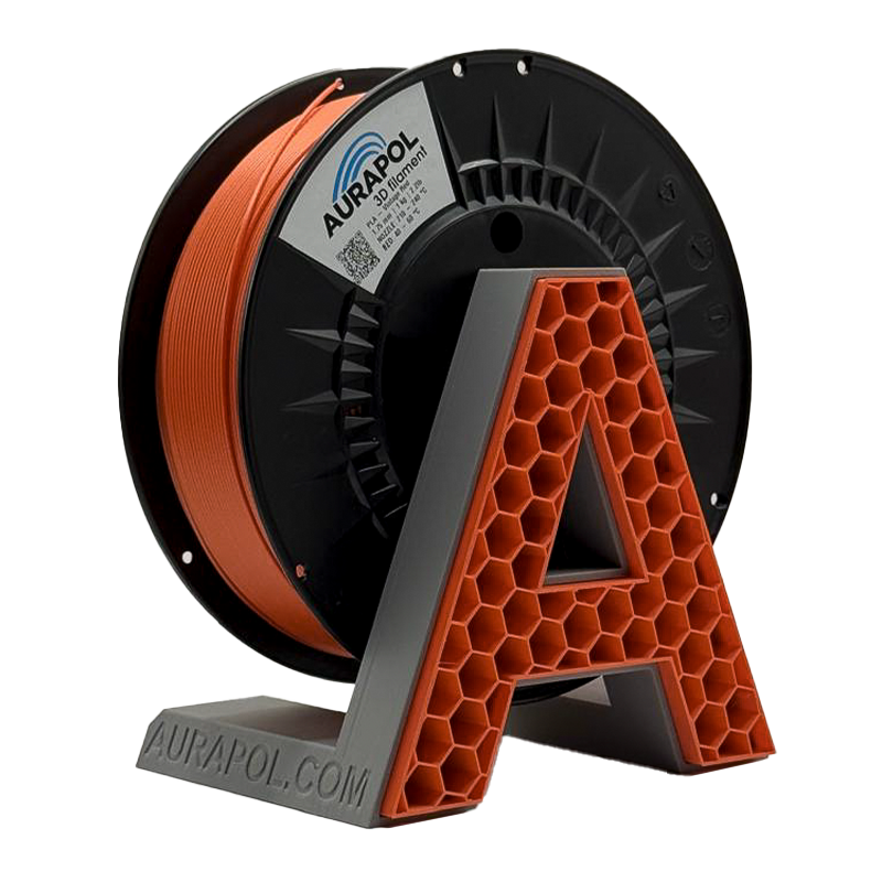 AURAPOL PLA 3D Filament Vintage Red 1 kg 1,75 mm