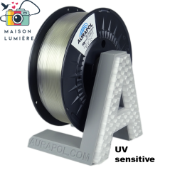 AURAPOL PLA 3D Filament MYSTIC CLEAR UV 1 kg 1,75 mm