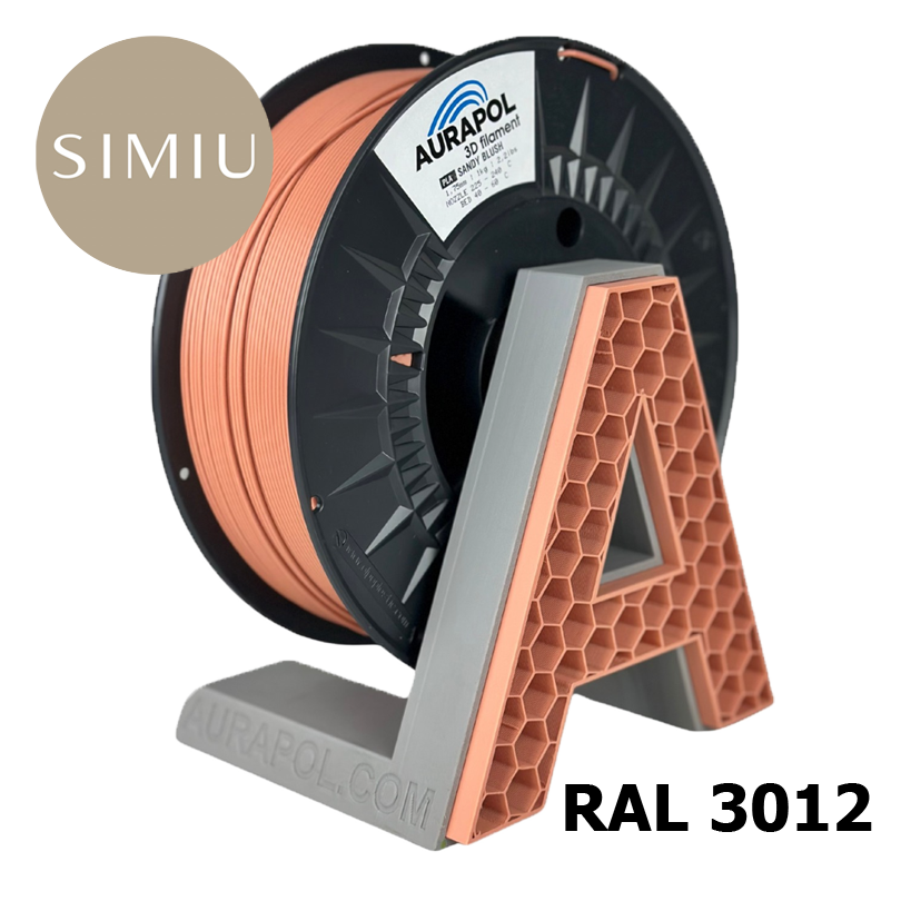 AURAPOL PLA 3D Filament Sandy Blush 1 kg 1,75 mm