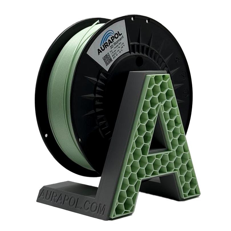 AURAPOL PLA 3D Filament Frosted Mint 1 kg 1,75 mm