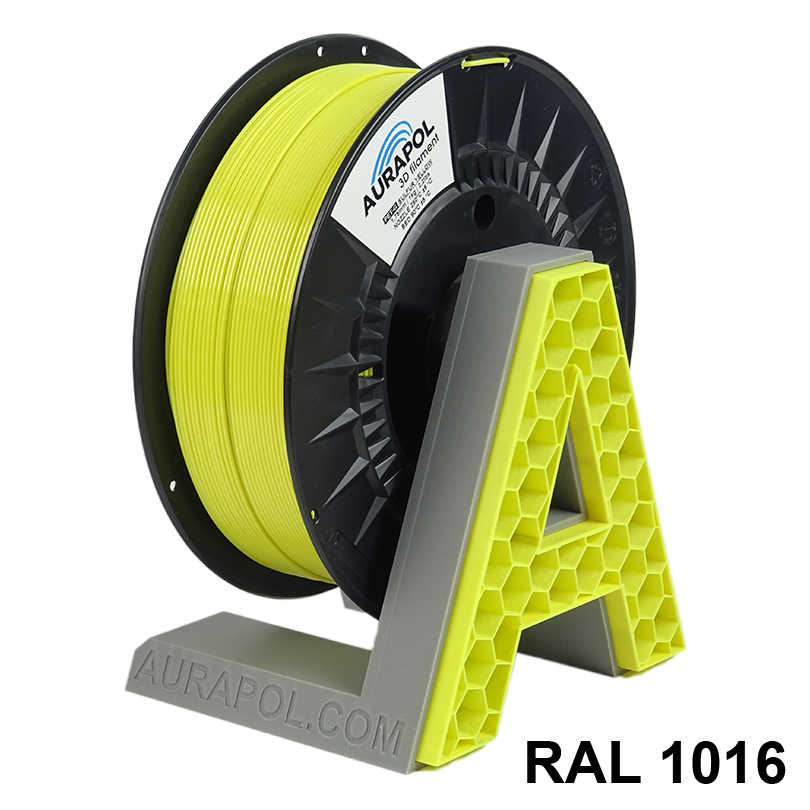 AURAPOL PET-G Filament Sulfur Yellow 1 kg 1,75 mm