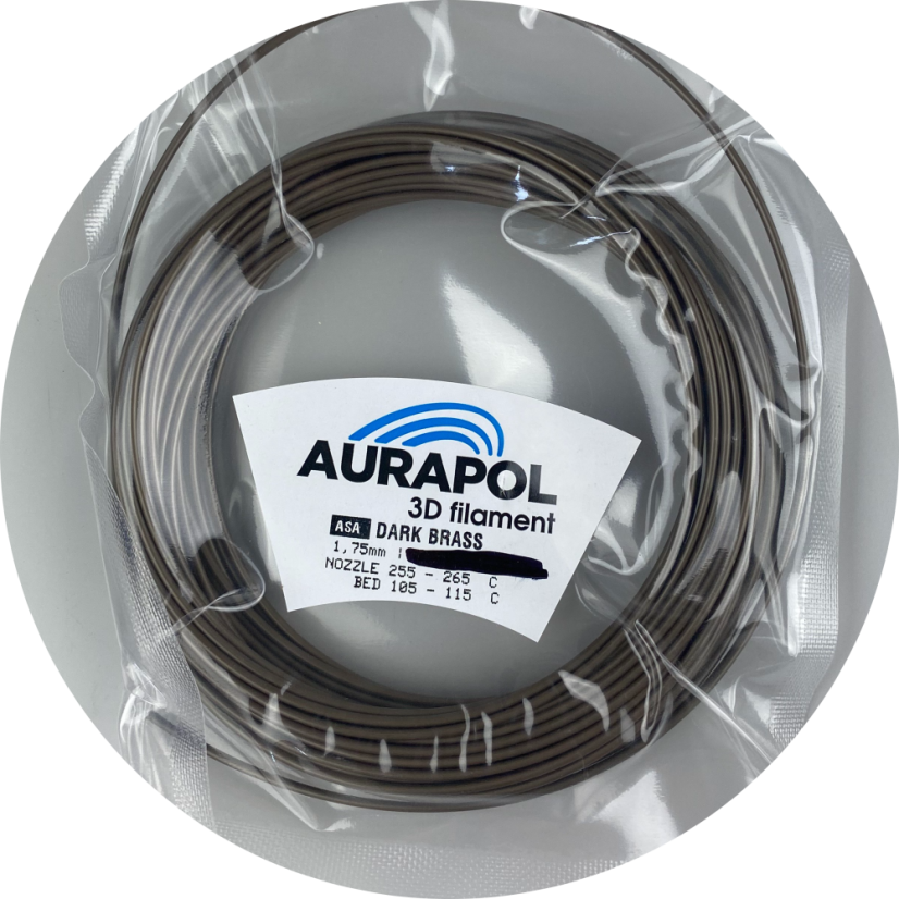 AURAPOL Sample ASA 3D Dark Brass 1,75m