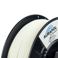 AURAPOL PLA 3D Filament White 1 kg 1,75 mm
