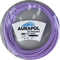 AURAPOL Sample PLA 3D Crazy Mauve 1,75m
