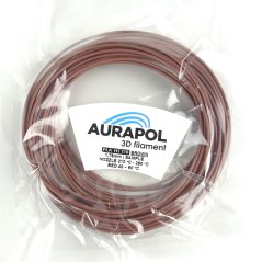 AURAPOL Przykładowy filament PLA HT110 3D Brown 1,75 mm