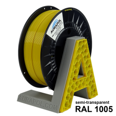 AURAPOL PLA 3D Filament Honey partially transparent 1 kg 1.75 mm