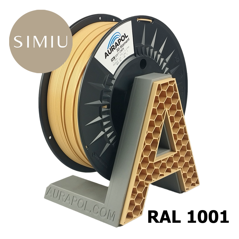 AURAPOL PLA 3D Filament Soft Linen 1 kg 1,75 mm-